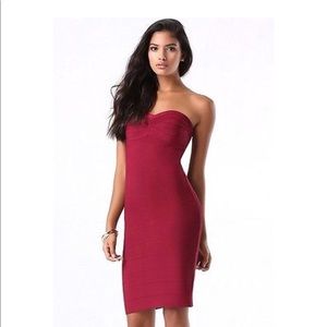 BEBE Strapless Bandage dress